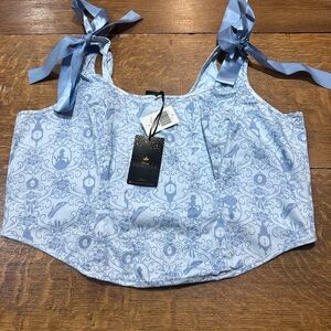 Disney Cinderella Bustier NWT side zip shoulder ties by Her Universe sz 3 22/24